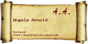 Angele Arnold névjegykártya